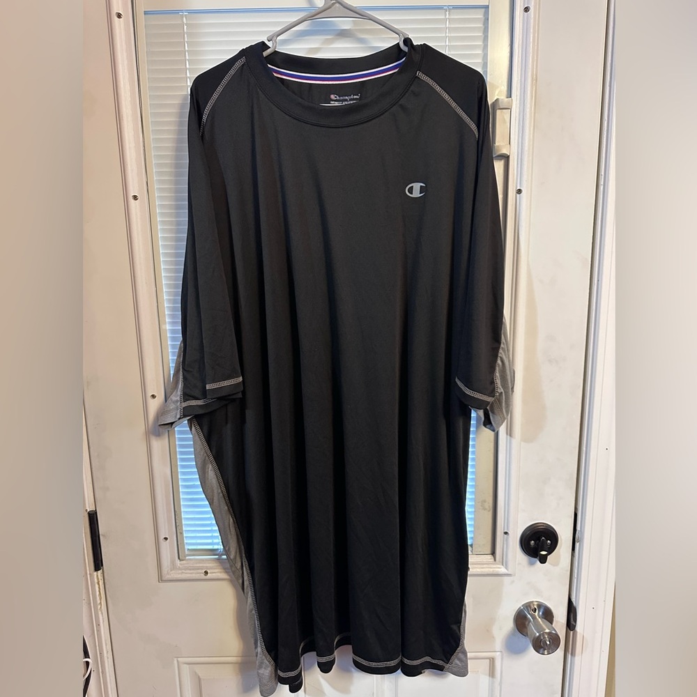 Champion Men's Dark Gray Short Sleeve Tee